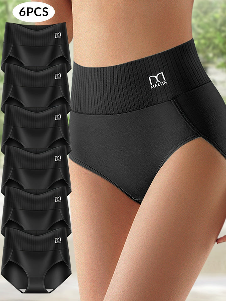 Shapwear™ - 6-pack Breathable & Comfortable High Waist Panties with Tummy Support