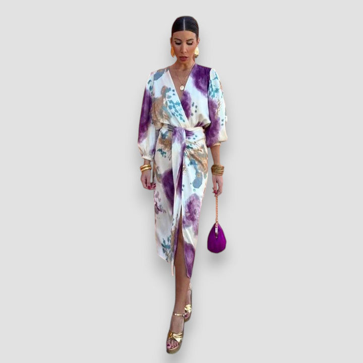 Reeva | Stylish V-Neckline Dress