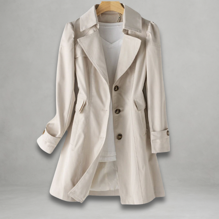 Dani™ | Stylish Longline Button-Down Coat