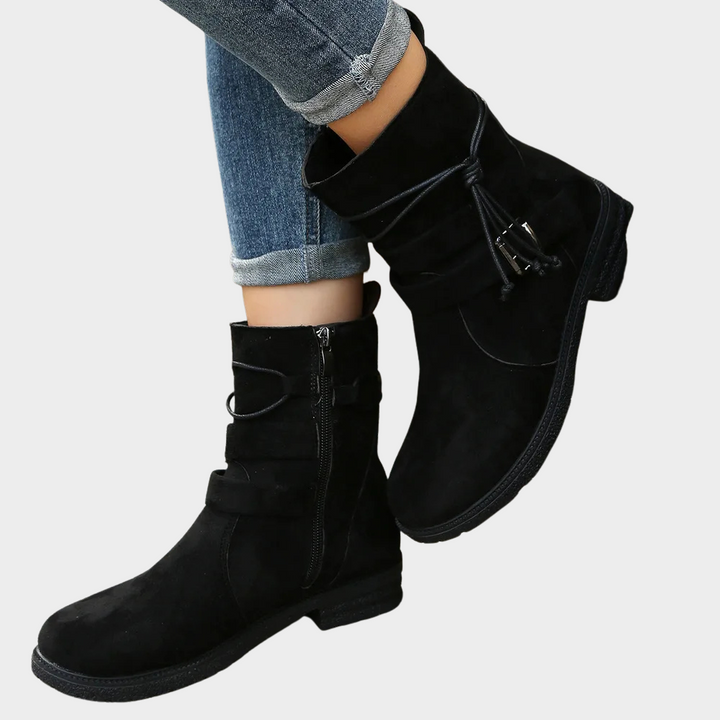 Delaney | Low Heel Ankle Boots