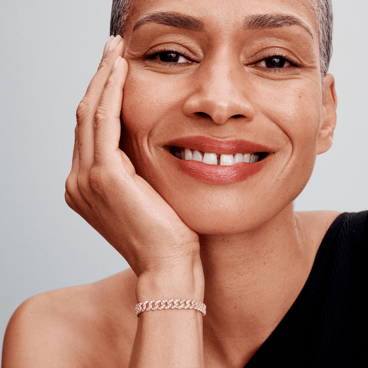 Moissanite Cuban Bracelet | Gold 18k