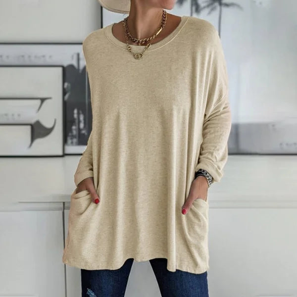 Aelira | Relaxed Long Sleeve Top
