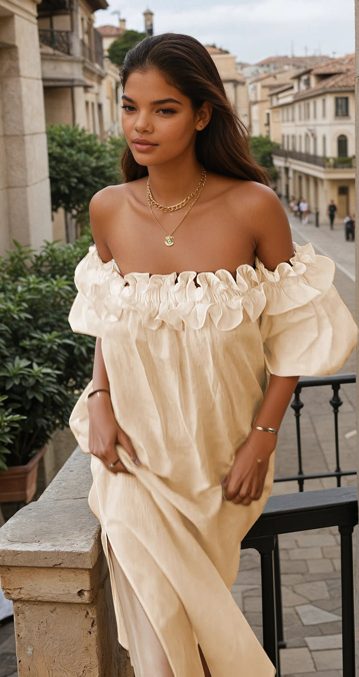 Francisca™ - Elegant Off Shoulder Summer Dress