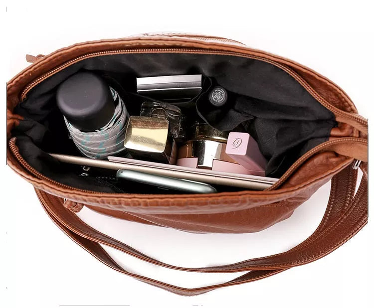 ANNA | LEATHER SHOULDER BAG