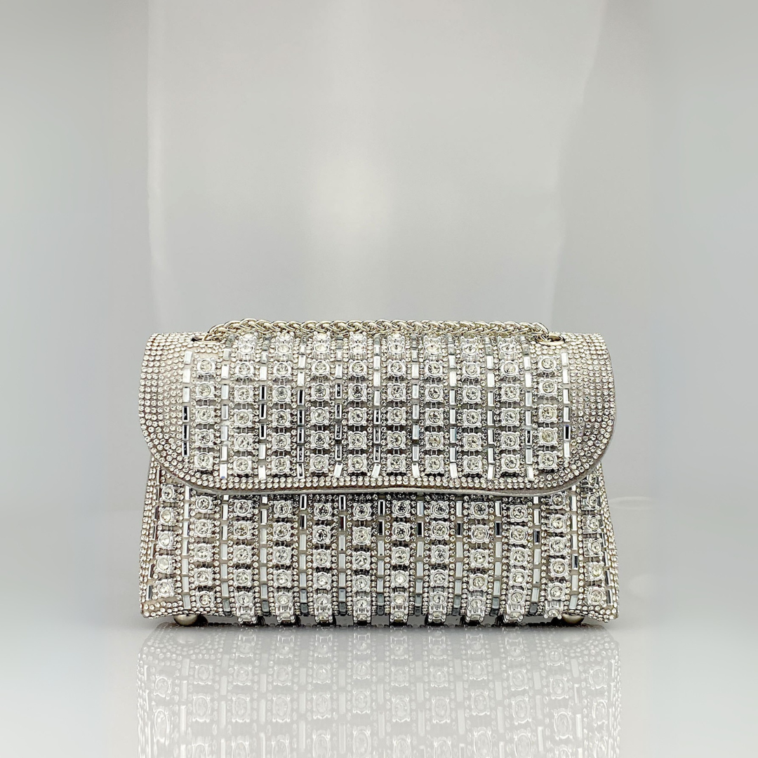 Jessie™ - Chic Chain Coloured Diamond Shoulder Bag