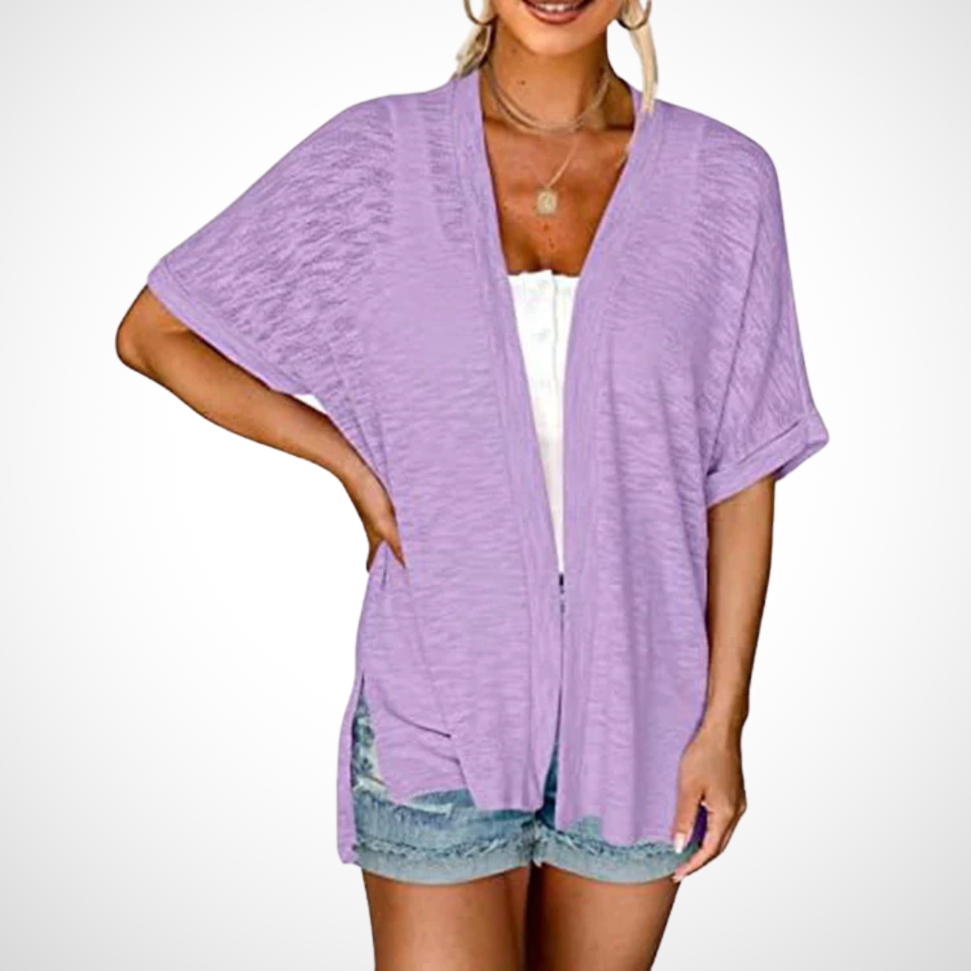 Julie™ - Stylish Flowy Short Sleeve Cardigan