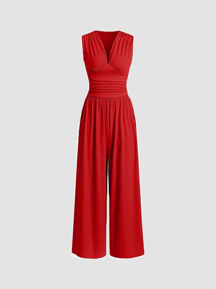 CHARLEY – Chic Sleeveless Wide-Leg Jumpsuit