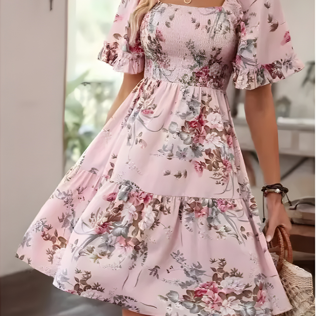 Jezzy | Stylish Floral Tiered Dress