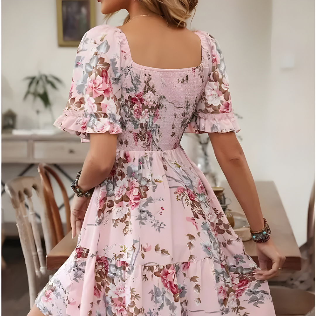 Jezzy | Stylish Floral Tiered Dress