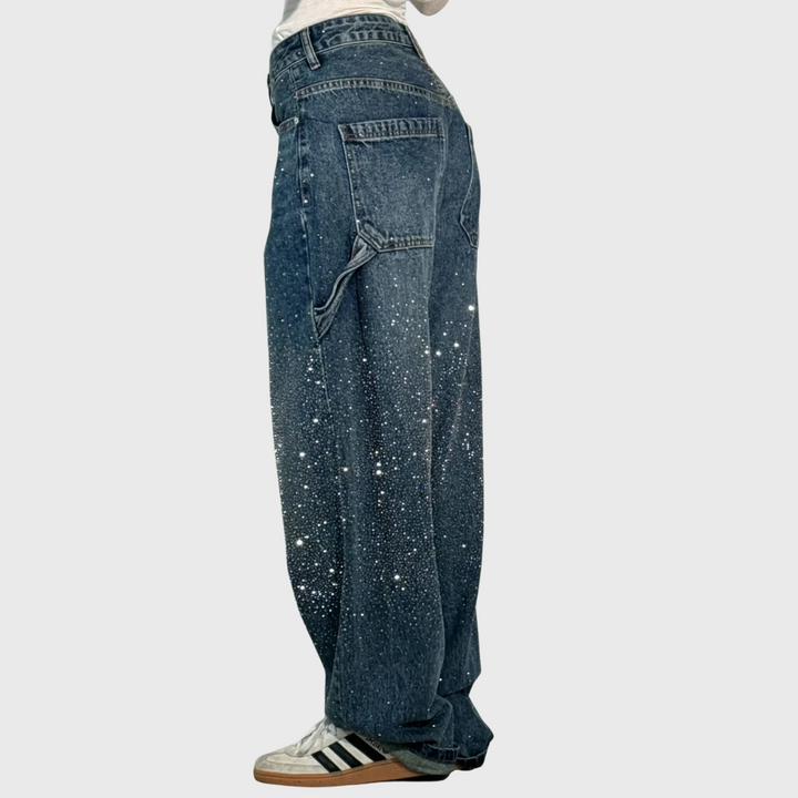 Elegant Balloon Denim Jeans