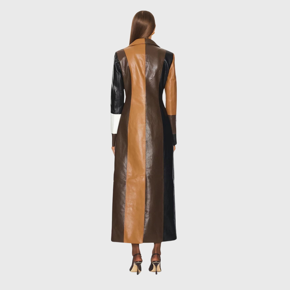 Long patchwork coat