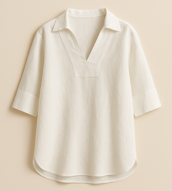 Surya | Elegant Linen Blouse