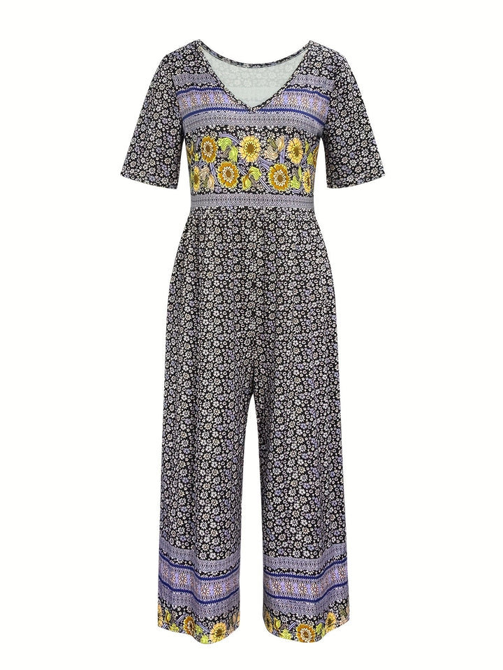 Teri-Floral Print Casual Versatile Dress