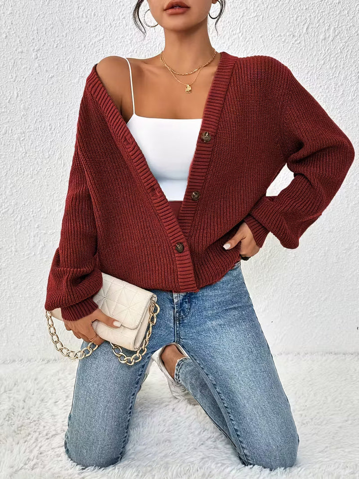 Ivana | Cozy Knit Button Cardigan