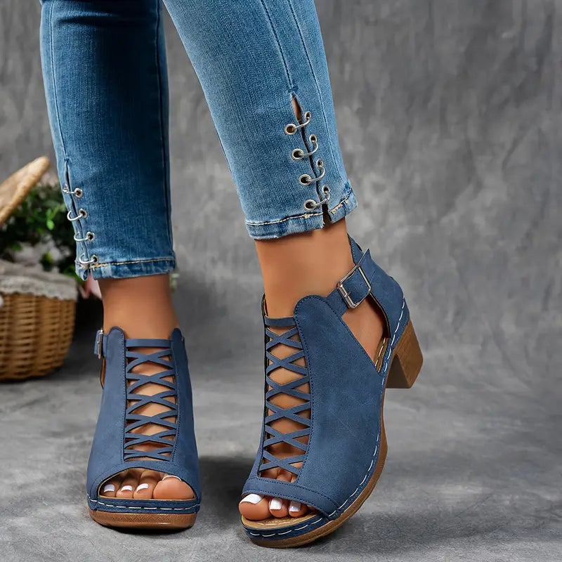 Aubrey™ - Elegant Wedge Sandals