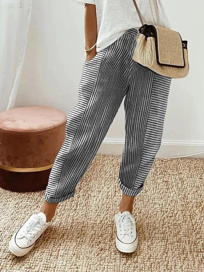 Roah – Striped Relaxed Trousers