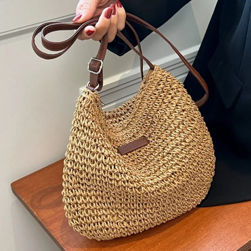 Stassie-Straw shoulder bag