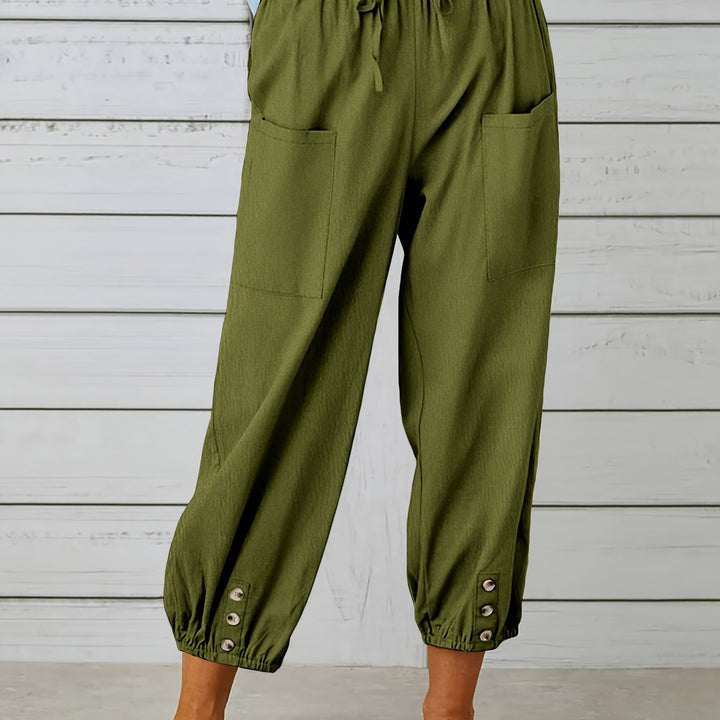 Wide Leg Capri Pants