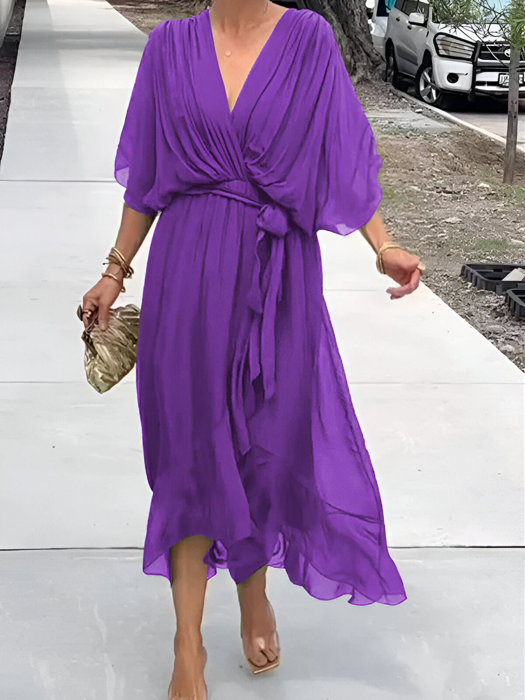 Monica™ | V-neck dress