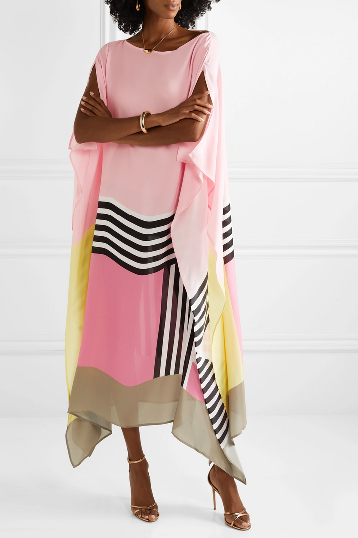 Valarie™ | Elegant Geometric Print Caftan