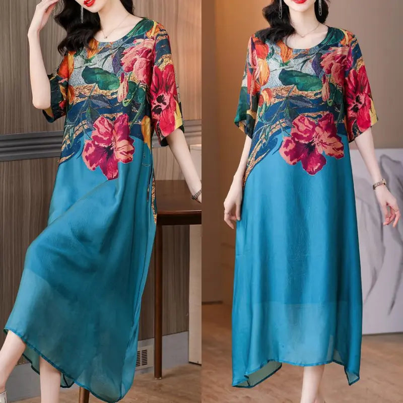 Debby | Elegant Dress with Floral Print